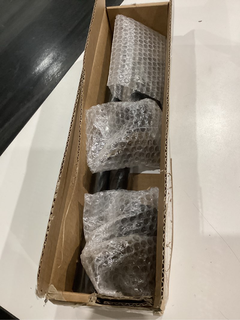 Condition photo showing New/Like New for Decorative Black Curtain Rod 18 to 45 Inches Adjustable Drapery Rod with Bird Finials Heavy Duty Curtain Rods for Windows Living Room Kitchen Matte Black 18-45"