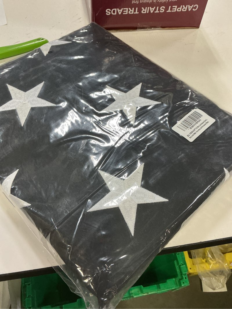 Condition photo showing New/Like New for 3x5 thin blue line american police flag for law enforcement officers - embroidered stitches polyester outdoor flag 3x5 ft
