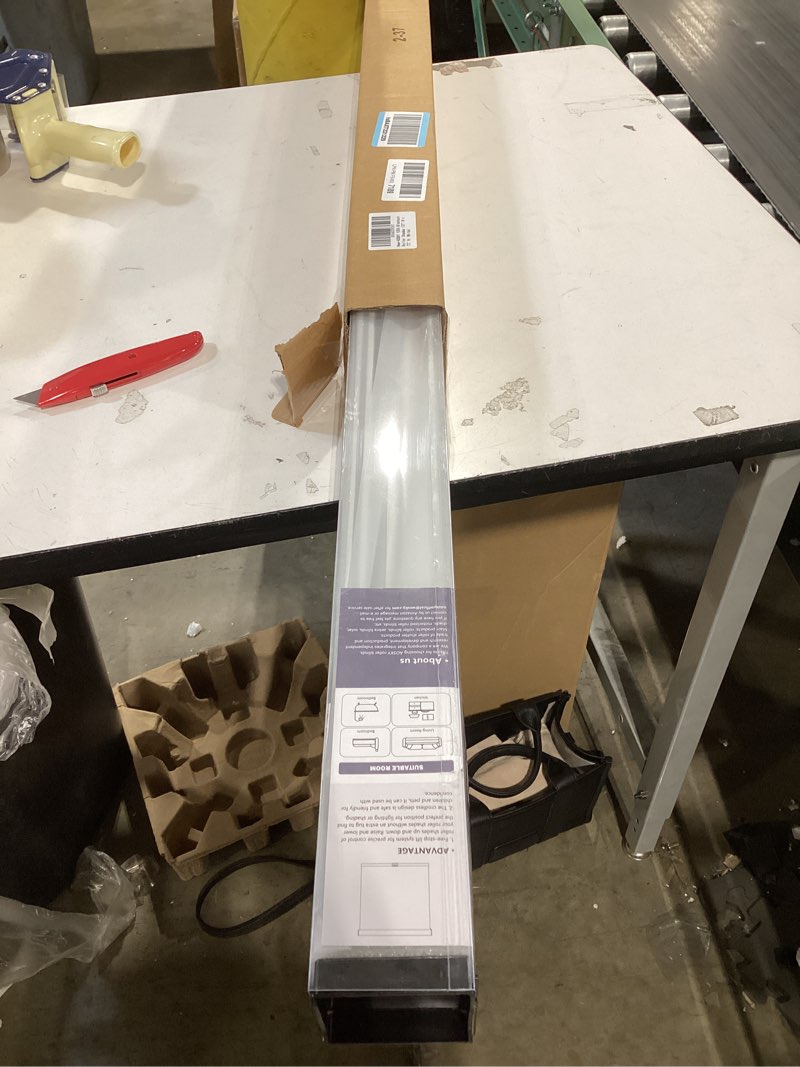 Condition photo showing New/Like New for AOSKY Blackout Roller Shades Cordless Blinds for Windows, Free-Stop Shades with Valance, Thermal Insulated Fabric, UV Protection, Natural Woven Blinds for Home and Office (37" W x 72" H, White) White 37"W x 72"H