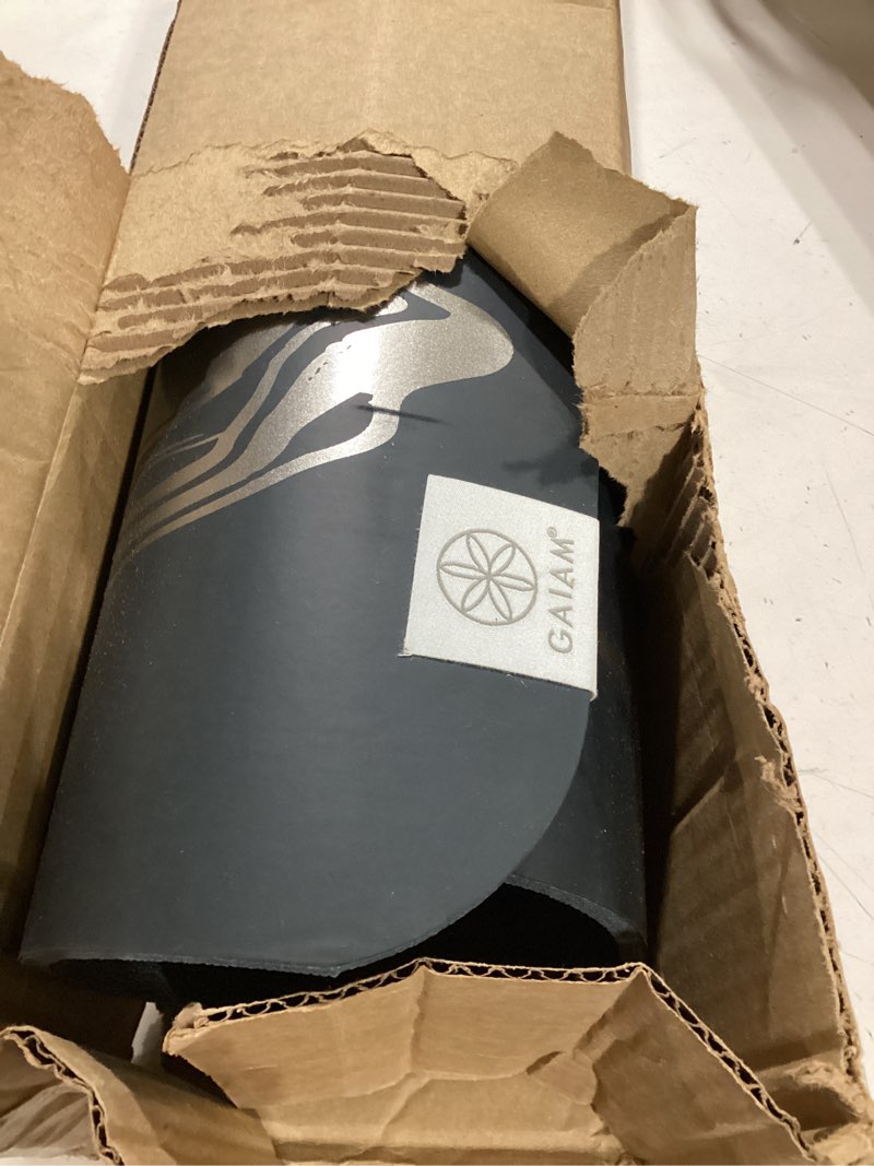 Condition photo showing Good Condition for gaiam print yoga mat, non slip exercise & fitness mat for all types of yoga, pilates & floor exercises mystic ink