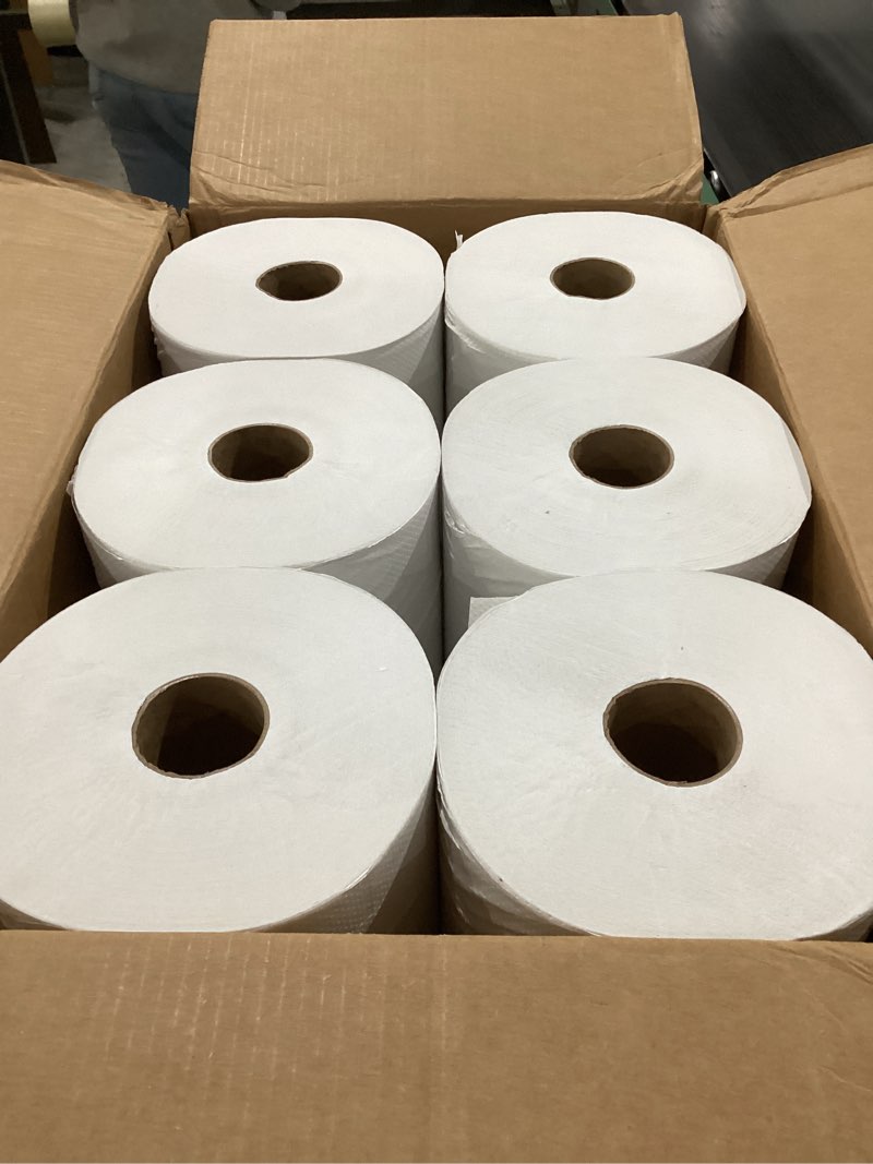 Condition photo showing New/Like New for Boardwalk 17GREEN Boardwalk Green Universal Roll Towels, Natural White, 8"x800ft (Case of 6 Rolls)