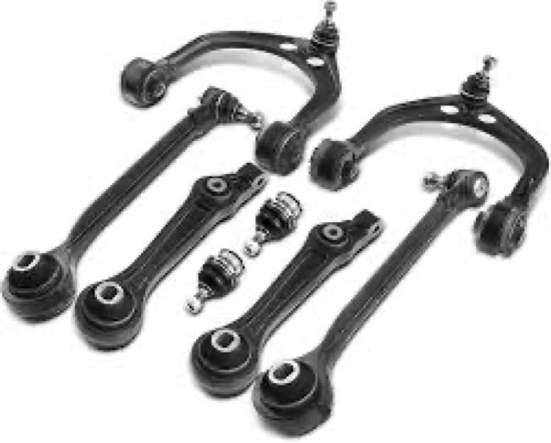 A-Premium Set of 8, Front Upper & Lower Forward & Rearward Control Arm, Lower Rearward Ball Joint, C