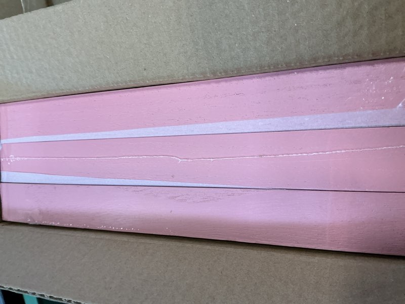 Condition photo showing Good Condition for Small Pink Floating Shelves for Wall - 12 x 9 Inch Shelves for Bedroom, Living Room, Bathroom, Kitchen, Office Decor Set of 3 Pink 12"