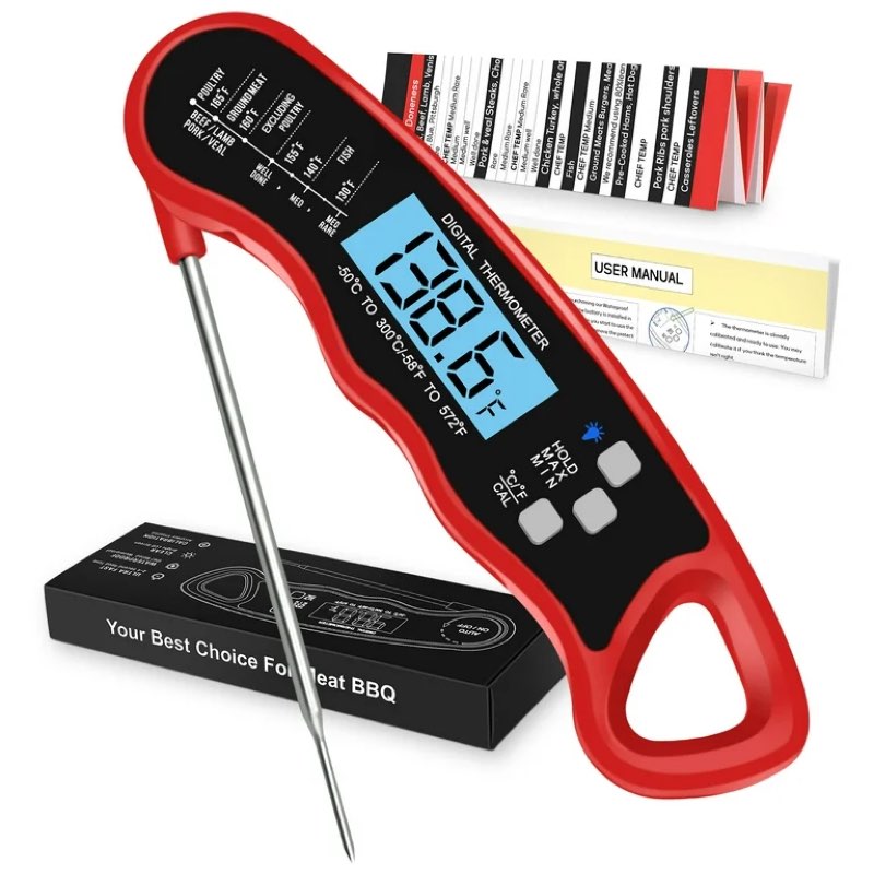 Alpha Grillers Meat Thermometer Digital - Instant Read Food Thermometer for Cook