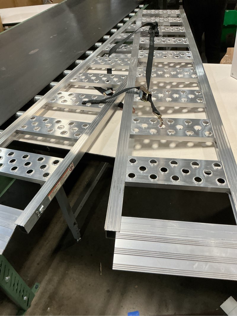 Condition photo showing Good Condition for ( 2 pack ) brok 1-ft x 7.7-ft 1600-lb capacity arched folding loading ramp