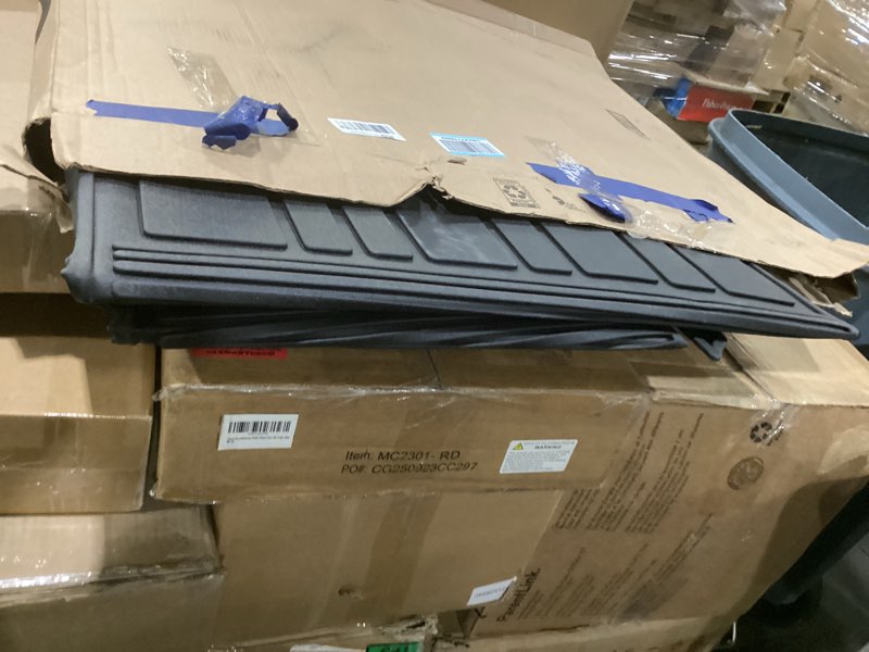 Condition photo showing As Is for xipoo cargo mat compatible with 2020-2026 toyota highlander 7 seats trunk mat cargo liner backrest trunk liner replacement for 2020-2026 toyota highlander accessories cargo mat with backrest mat fit 2020-2026 toyota highlander