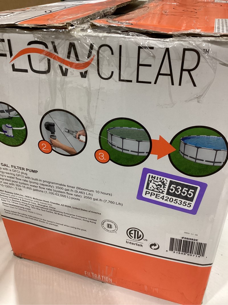 Condition photo showing Good Condition for bestway - flowclear 2500 gallon filter pump