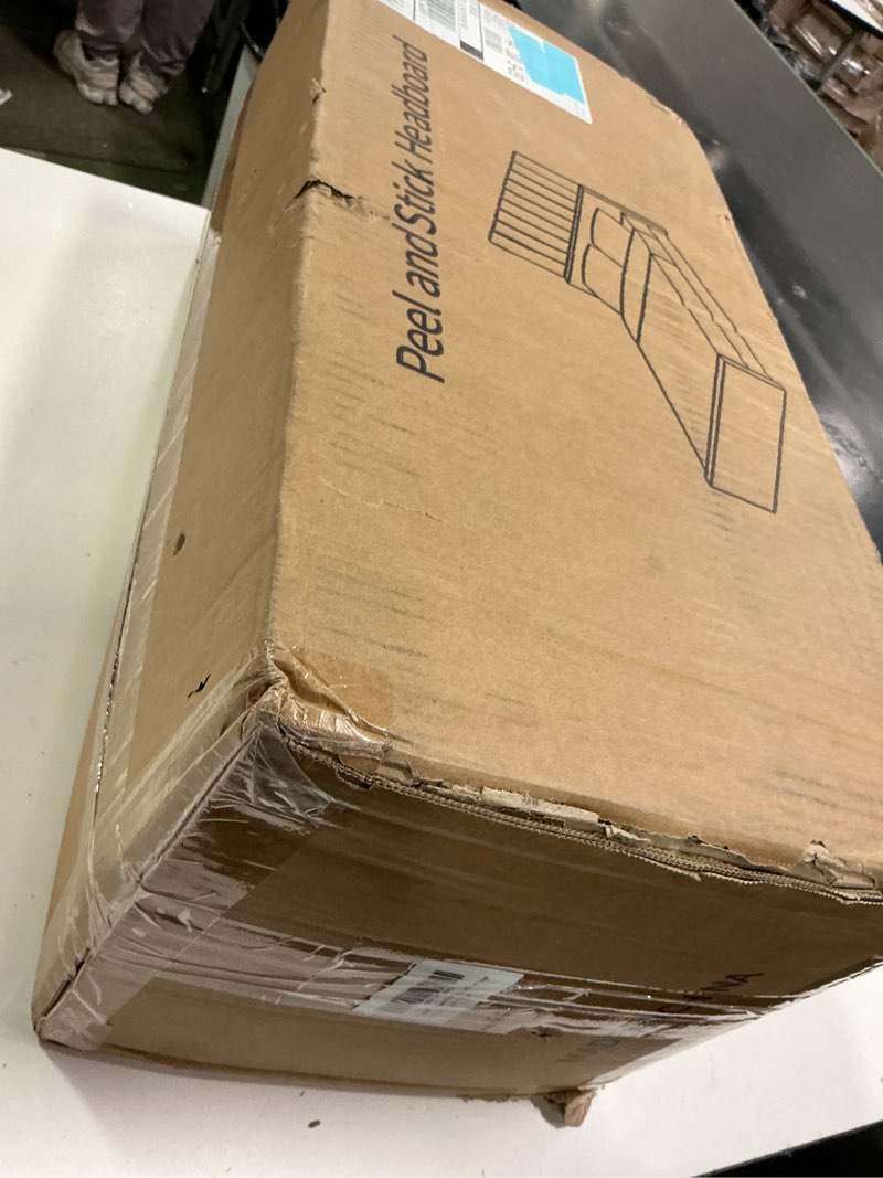 Condition photo showing New/Like New for Upholstered Headboard Queen, 9PCS Peel and Stick Wall Mounted Bed Panels, Tufted Padded Wall Decor Panels, Queen Bed Headboard Only, Interior Use, 10"x24" Each, Beige Fabric - Beige Queen