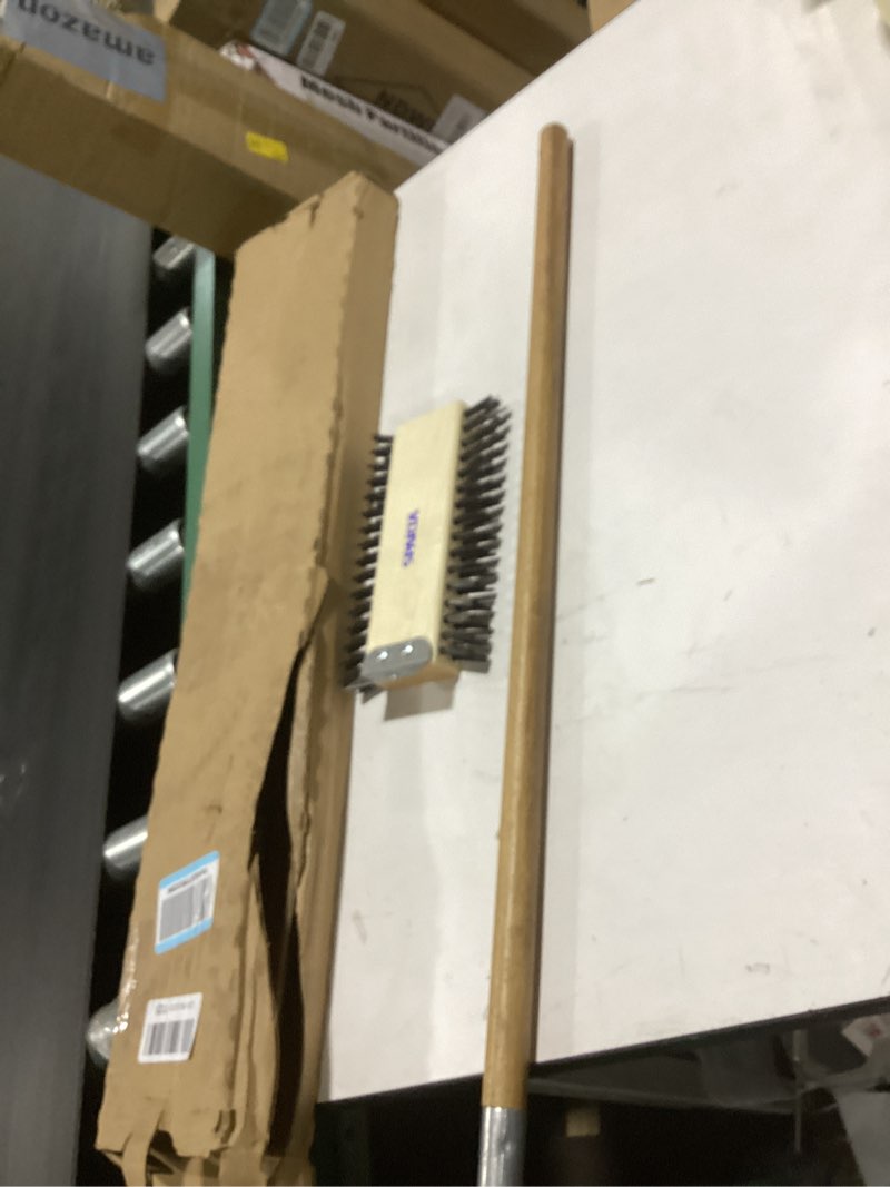 Condition photo showing New/Like New for sparta 4002600 stainless steel grill brush, grill scraper with long handle for commercial cleaning, kitchens, restaurants, bathrooms, 30 inches, brown 1