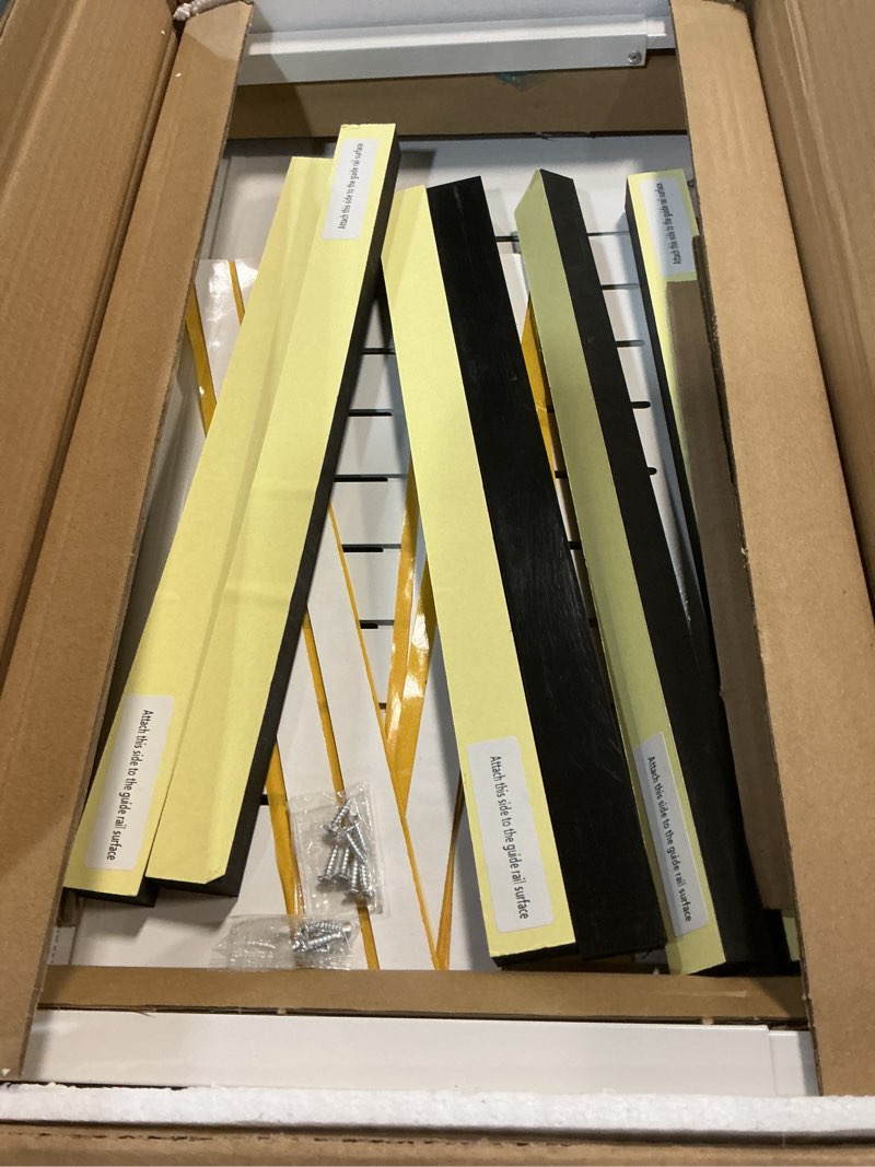 Condition photo showing Good Condition for Pull out Cabinet Organizer, 2-pack, Expandable(12"-20") Heavy Duty Slide out Drawers Fixed with Adhesive Nano Film for Pots, Roll out Shelf Storage for Kitchen Base Cabinet Organization(3 Rails) White 21"D×12"-20"W(2 Pack)