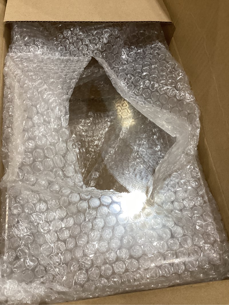 Condition photo showing Good Condition for Clear Acrylic Monitor Stand Riser 2 Tier, 5.12 Inches High Clear Computer Desk Organizer Shelf for Multi Media PC Storage Laptop 16''x8''x5.12''-2 Tiers