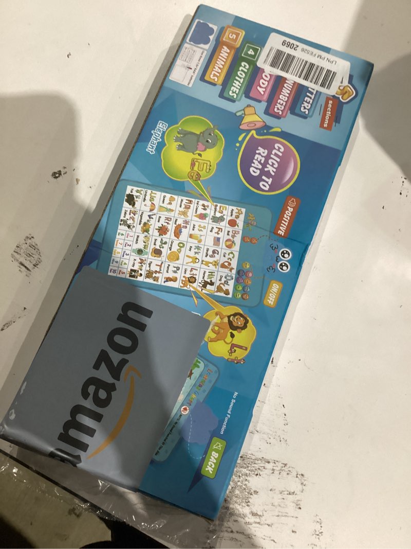 Condition photo showing New/Like New for Electronic Interactive Double-Sided Alphabet Wall Chart, Talking ABC & 123 & Music & Learning Poster, Educational Toddlers Toys for Ages 3-4 Kids Gift, Best for Preschool Boys & Girls(Blue)