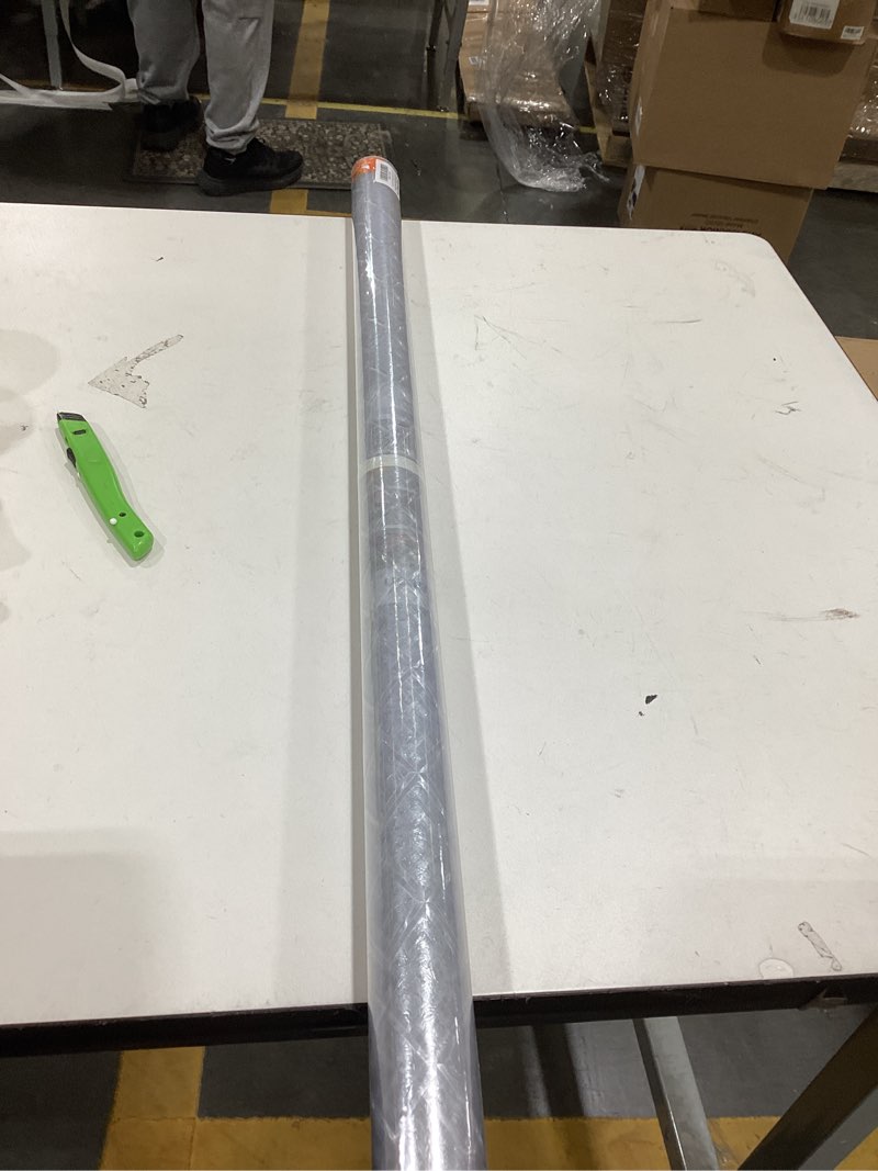Condition photo showing New/Like New for haton window privacy film decorative frosted glass window film, sun blocking stained glass clings, static cling removable stickers for home door coverings, lattice pattern 35.4" x 157.4" 35.4" x 157.4" clear