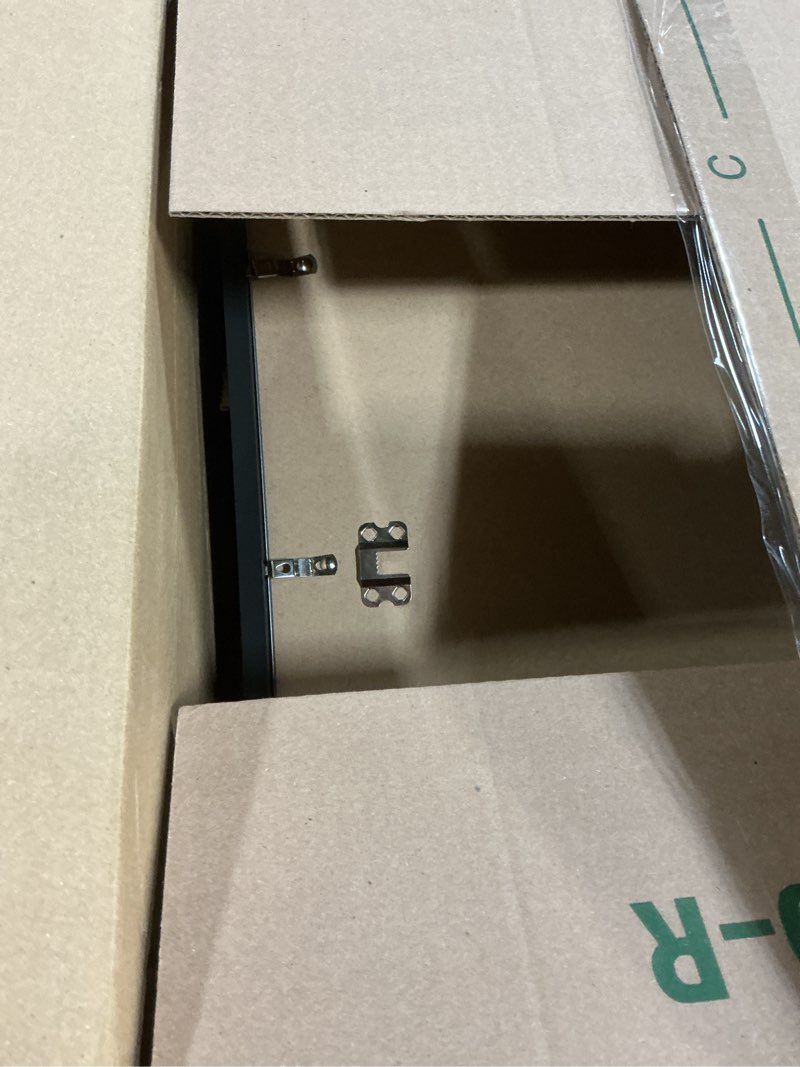Condition photo showing Good Condition for upsimples 12x18 picture frame, display pictures 11x17 with mat or 12 x 18 without, wall hanging poster frames, black, 1 pack black 12x18