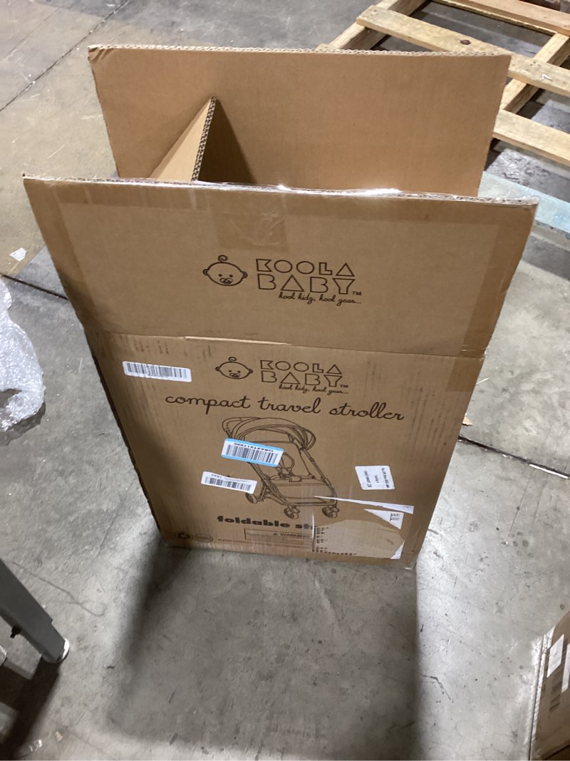 Condition photo showing As Is for lightweight travel stroller for baby & toddlers - easy fold & compact stroller with canopy, storage basket, multi-position recline & convenient one-hand fold (grey)