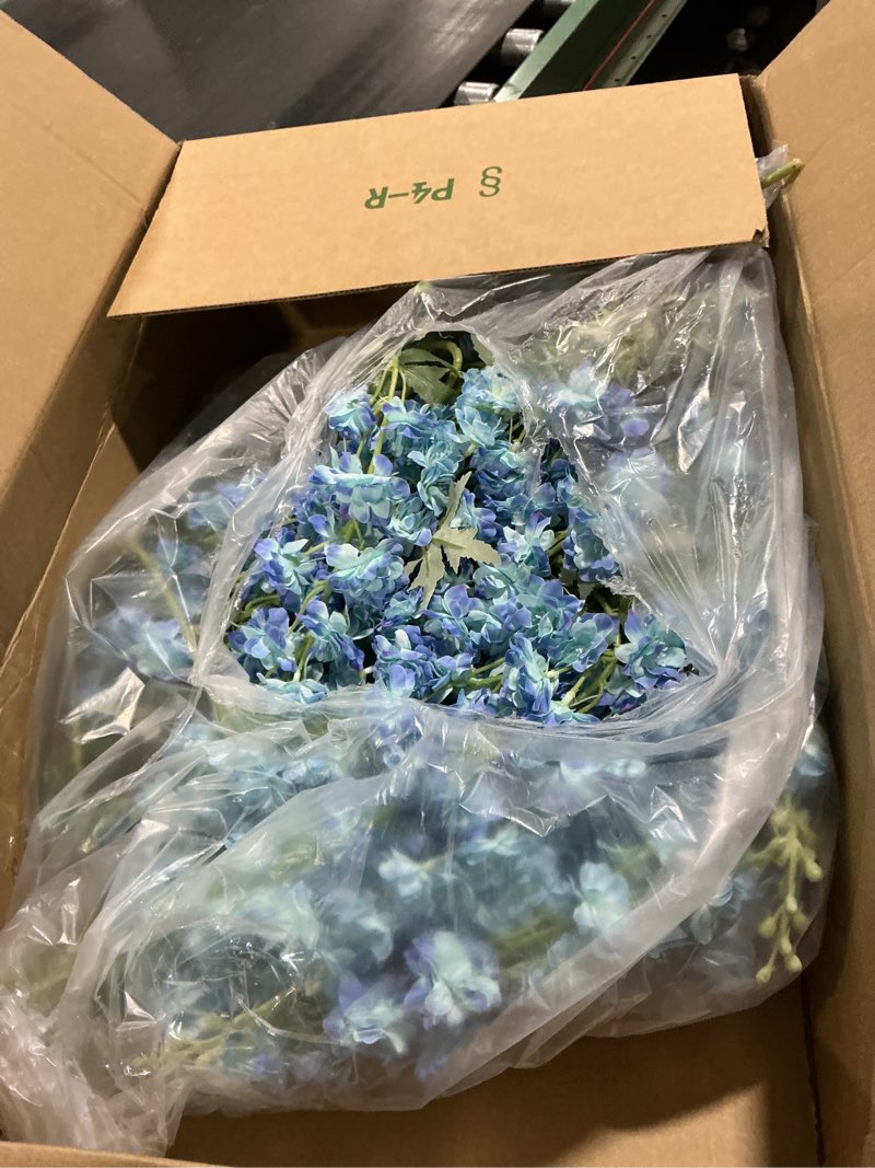 Condition photo showing As Is for Suncalla 20 Pcs Delphinium Artificial Flowers - 33.5'' Long Stem Faux Flower Bulk - Fake Silk Delphi
