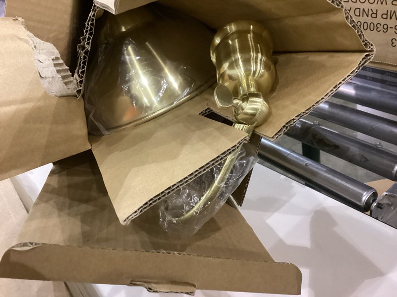 BOHOSCONCES Gold Desk Lamp with 59” Plug in Cord On/Off Switch, Adjustable Table Lamp for Bedroom, C