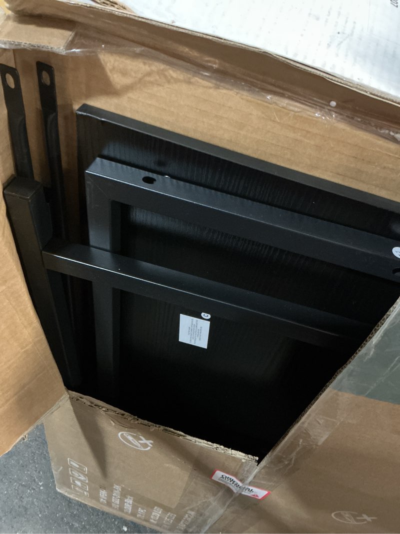 Condition photo showing Good Condition for computer desk 32 inch, simple home office desk study writing table, sturdy metal frame, scratch-resistant mdf desktop for bedroom dorm workspace small space, black