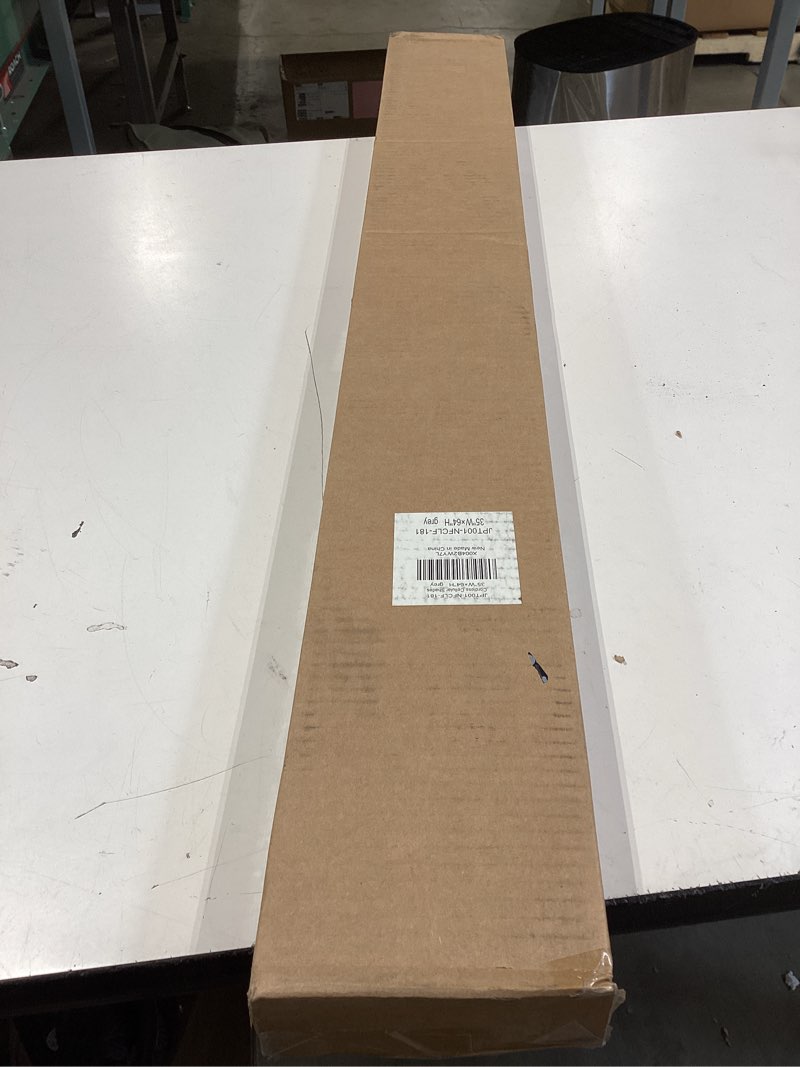 Condition photo showing New/Like New for lazblinds no tools no drill cordless cellular shades, light filtering honeycomb shades for home, thermal insulation blinds for windows, 35" w x 64" h, grey light filtering-grey 35" w x 64" h