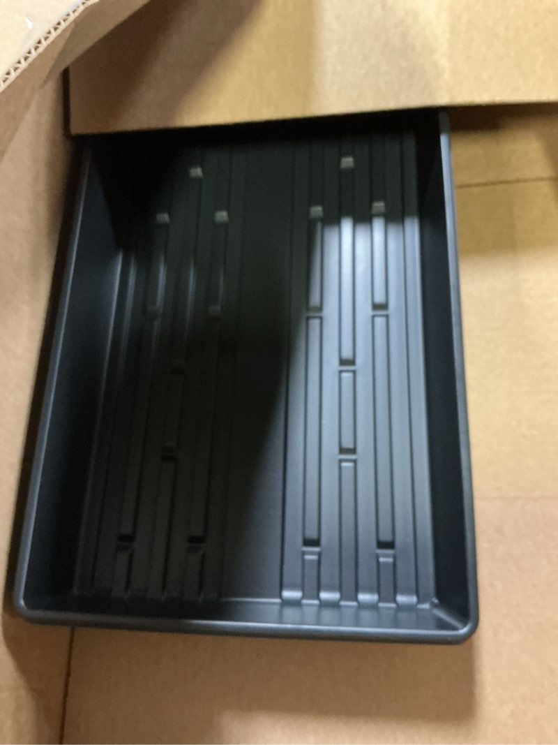 Condition photo showing New/Like New for living whole foods 5 pack of durable black plastic growing trays (without drain holes) 21" x 11" x 2" - flowers, seedlings, plants, wheatgrass, microgreens & more