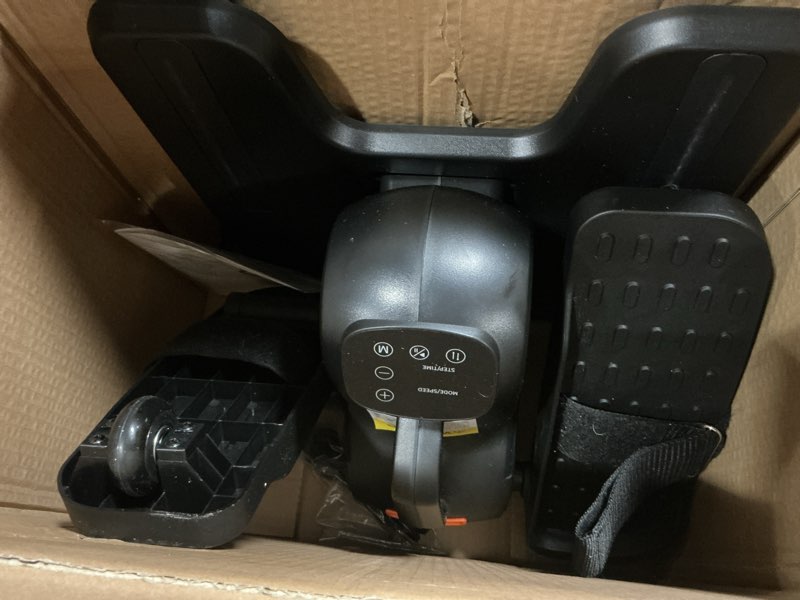 Condition photo showing As Is for Dripex Under Desk Elliptical Machine, 3-in-1 Electric Leg Exerciser As Seen On TV, 10 Adjustable Speed & Resistance, Seated Pedal Exerciser for Seniors with Remote, Fully Assembled Orange