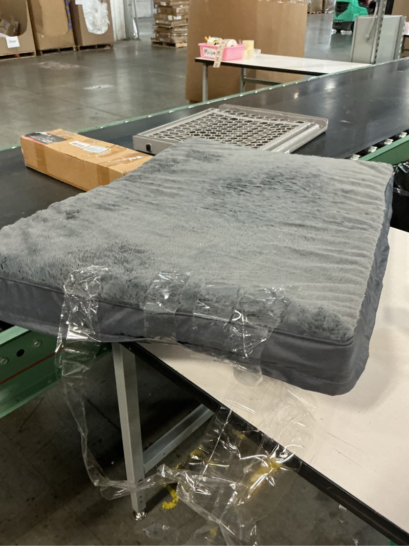 Condition photo showing Good Condition for ksiia orthopedic dog crate bed for large dogs, waterproof, washable & removable cover, egg crate foam, 41 x 27 inch, dark gray dark grey 41.0"l x 27.0"w x 3.0"th