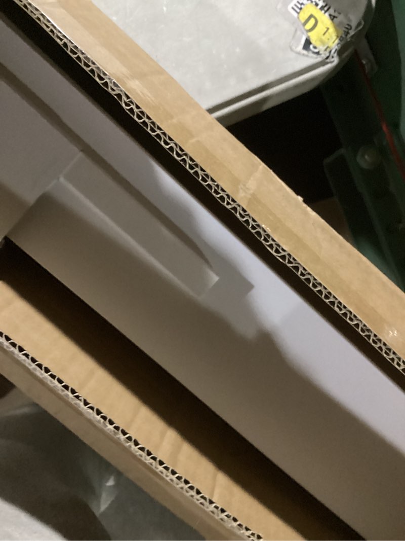 Condition photo showing As Is for XHKJYSDP 98.4in Double Row Curtain Tracks, Heavy Duty Drop Curtain Rails, Aluminum Alloy Ceiling Drape Track Set for Living Room Bedroom Hospital (White, 2.5m) White 98.4 in