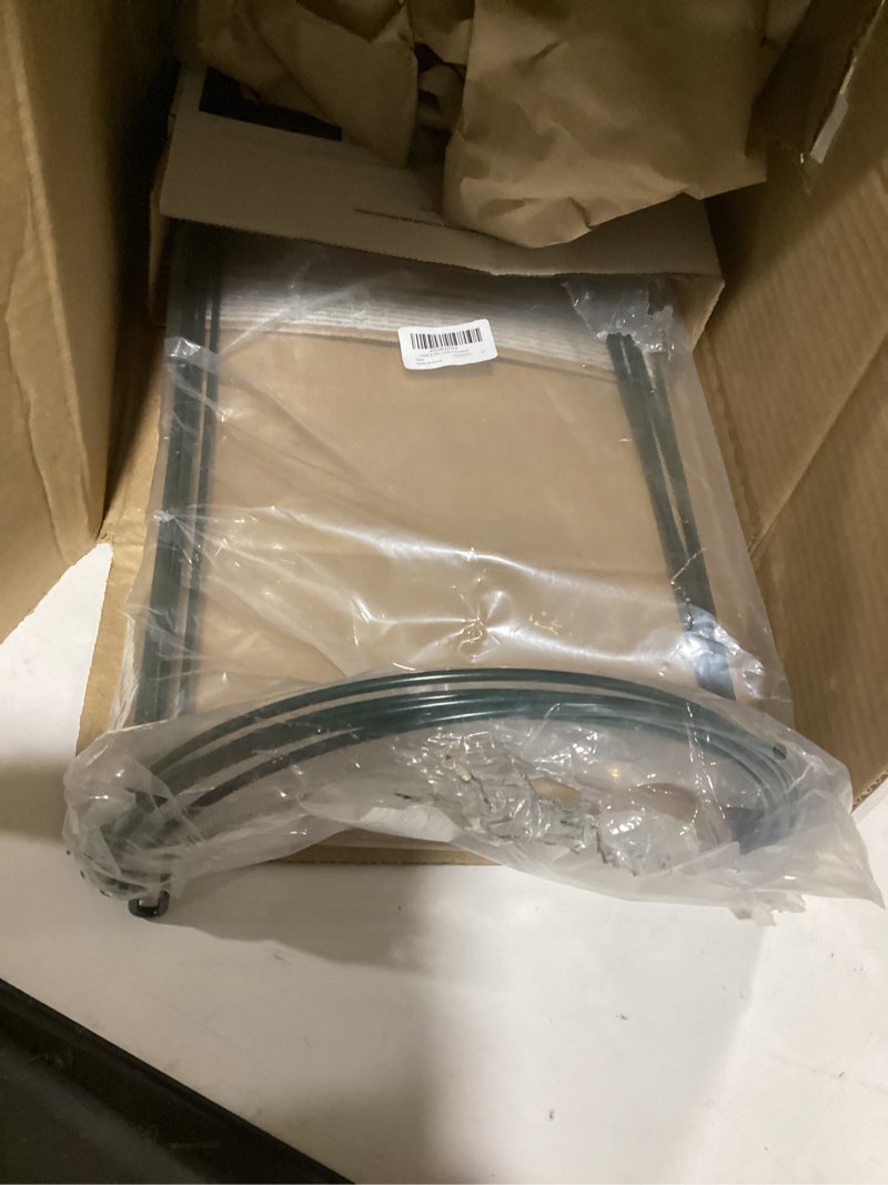 Condition photo showing As Is for HiGift 6 Pack 24 Inch Plant Stakes, 10" Wide x 24" High Half Round Metal Peony Cages and Support, Green Garden Plant Stake Plant Support Ring Border for Peony Tomato,Hydrangea,Flower Indoor Outdoor