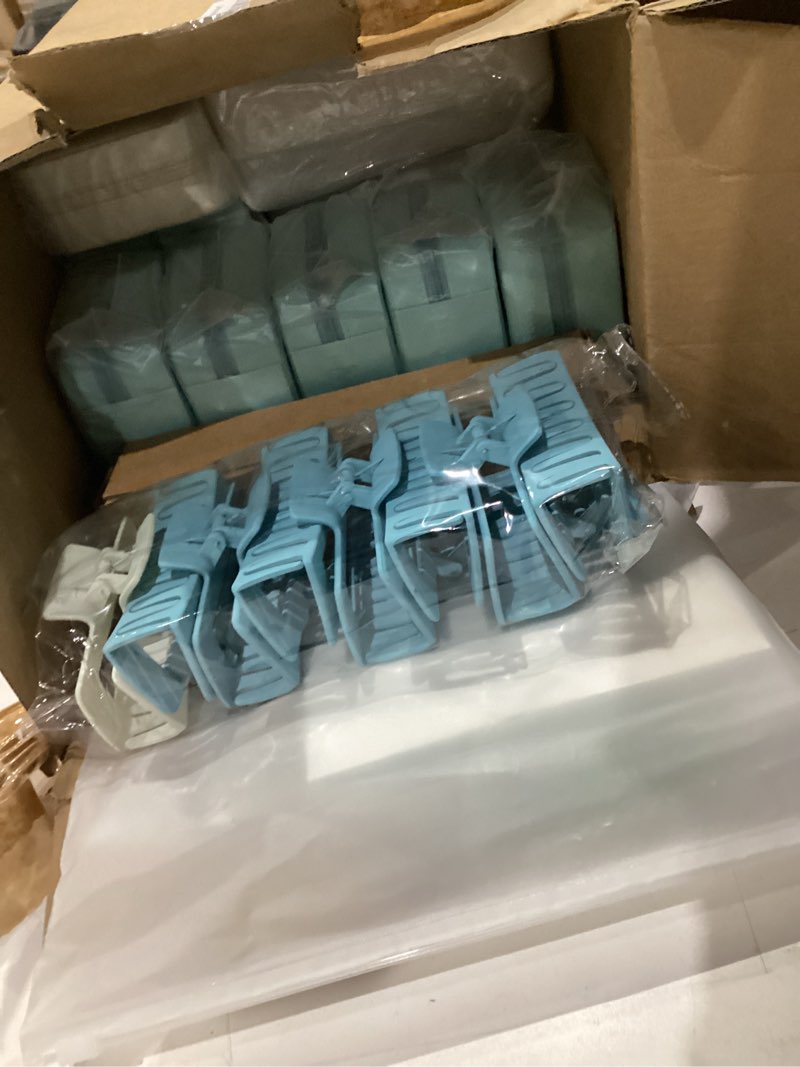 Condition photo showing Good Condition for quelay 56 pcs 8 set bridesmaid proposal gift set, 15 oz glass cup, box, square clips, will you be my bridesmaid invitation card gift box for bridal shower bachelorette party(classic,blue) blue classic