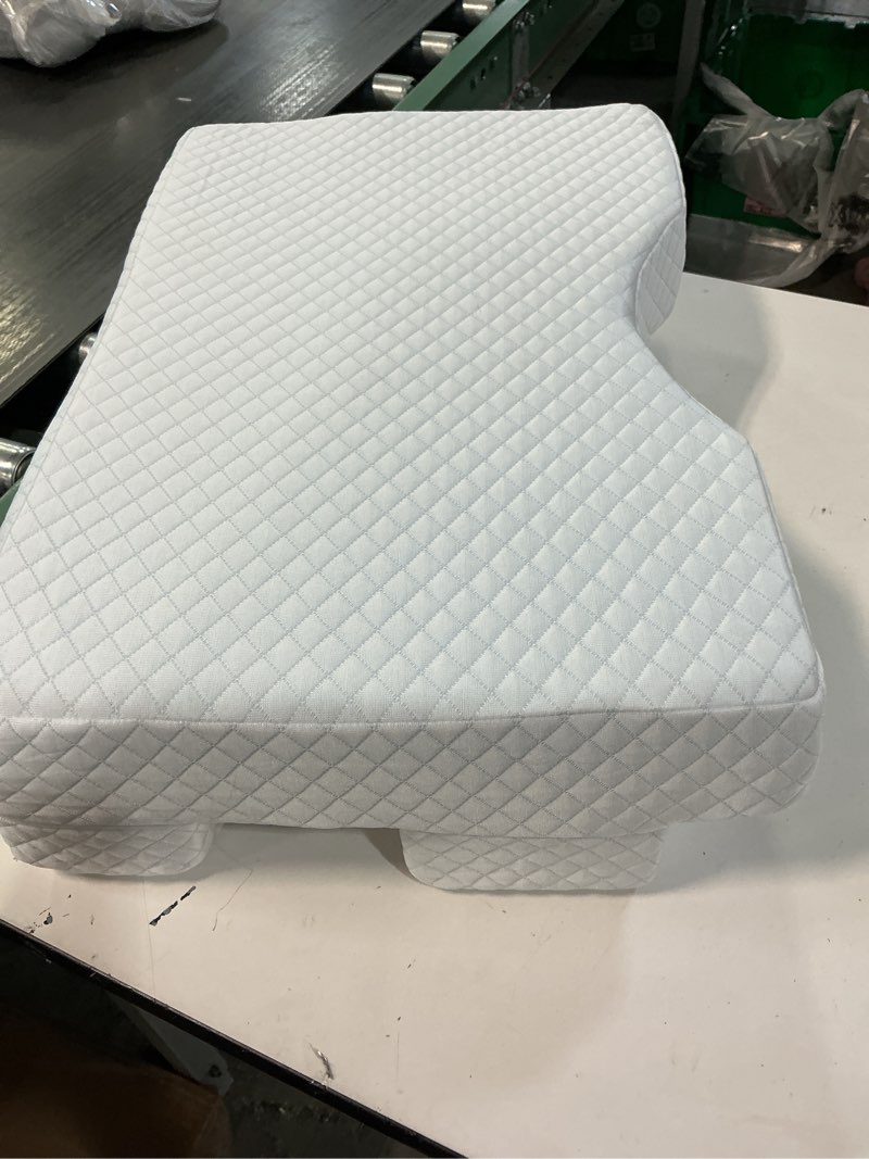 Condition photo showing As Is for Side Sleeper Pillow with Arm Hole, Memory Foam Pillow Provides Support & Reduces Arm Pressure, Adjustable Cuddle Pillow for All Positions, Cooling arm Hole Pillows, Cuff Pain Relief