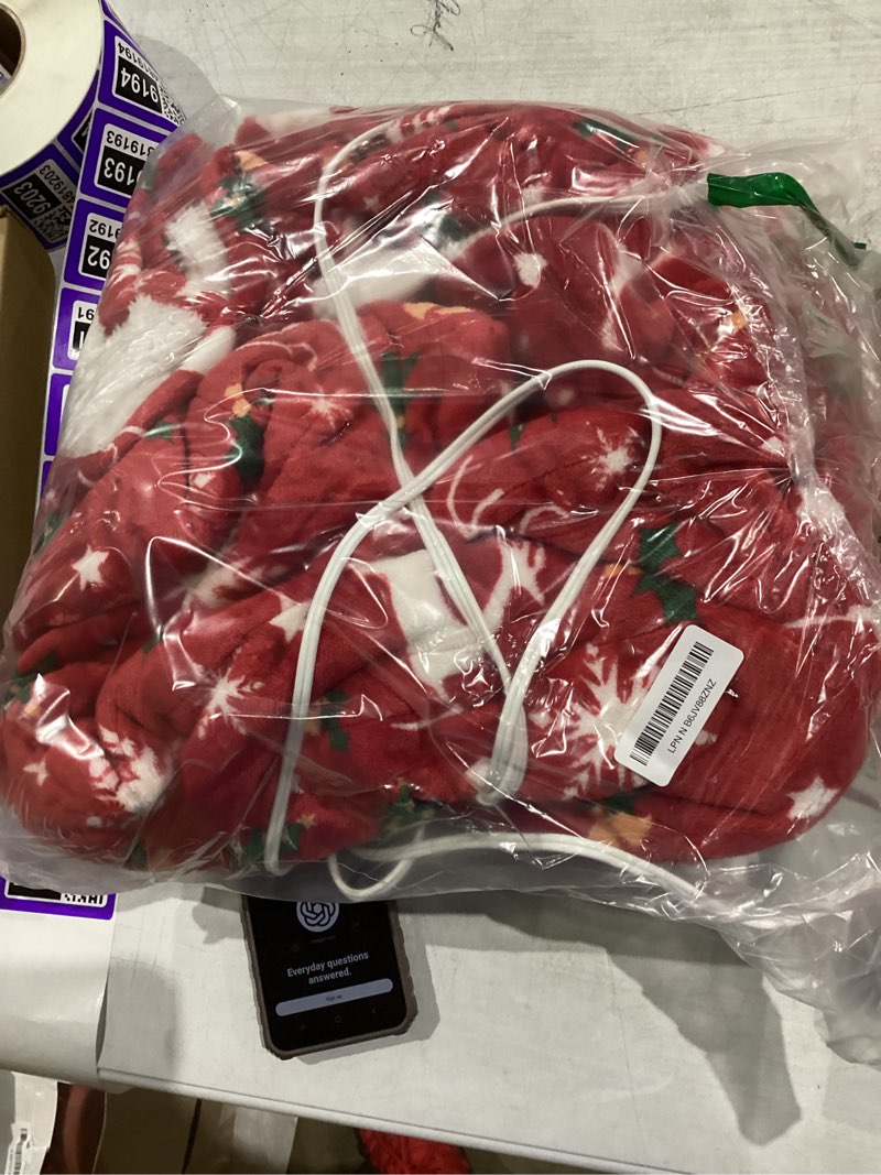 Condition photo showing Good Condition for Electric Blanket Heated Throw, Soft Flannel 50"x60" Plaid Heating Blanket with 8 Hours Auto Off 10 Fast Heating Levels Machine Washable Sherpa Heated Blanket with Overheating Protection Christmas Red Throw (50" x 60")