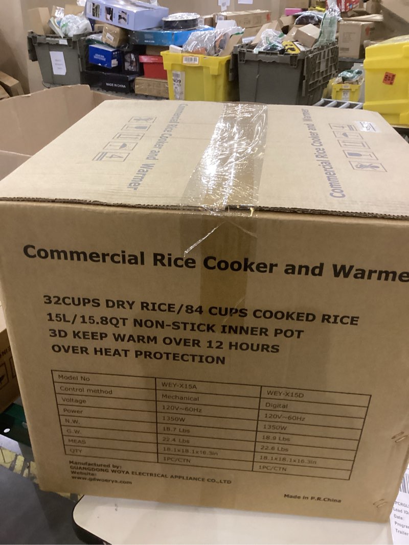 Condition photo showing New/Like New for Comertial rice cooker
