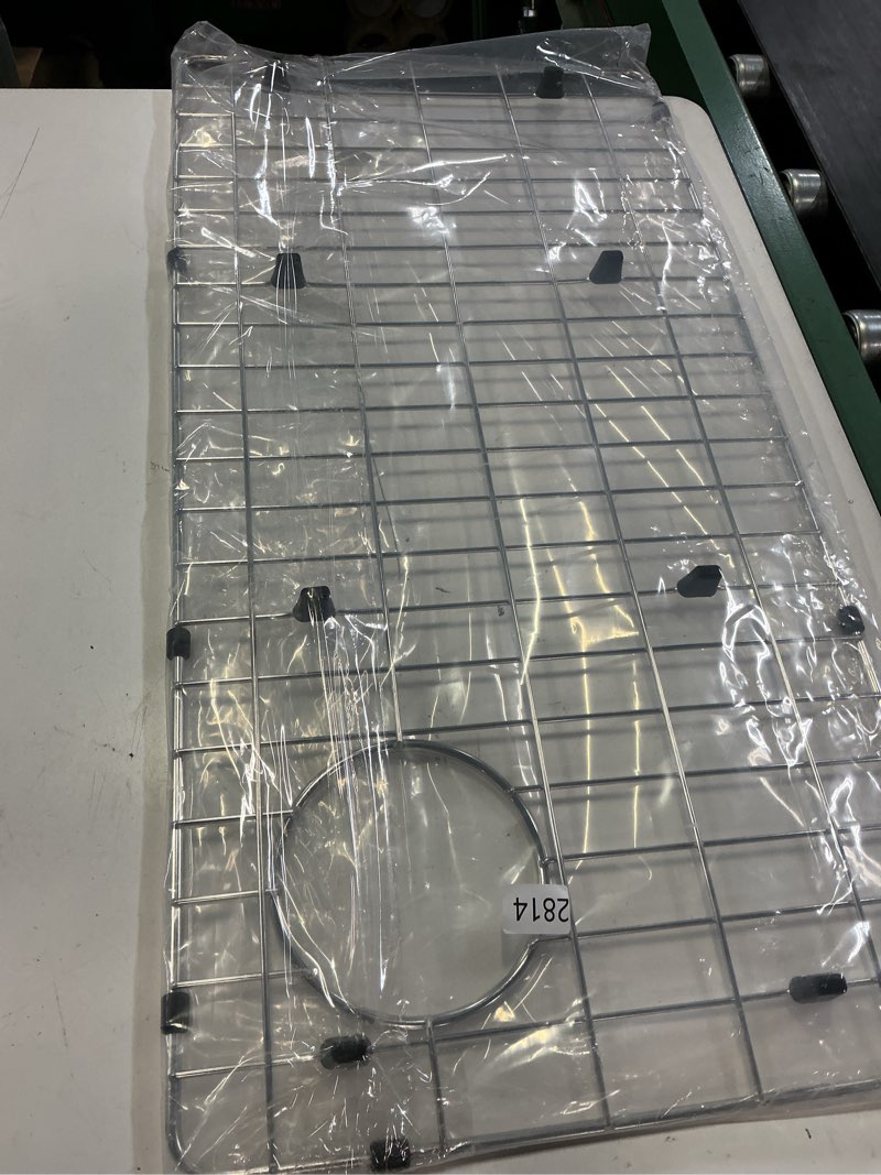 Condition photo showing New/Like New for ctxbg2814 stainless steel bottom grid for specific elkay sink rack for bottom of sink 28-1/5" x 14-1/5" x 1-1/4" protectors for kitchen sink grate