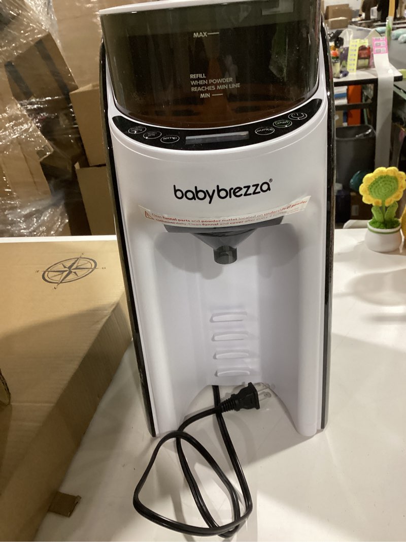 Condition photo showing As Is for Baby Brezza New and Improved Formula Pro Advanced Formula Dispenser Machine - Automatically Mix a Warm Formula Bottle Instantly - Easily Make Bottle with Automatic Powder Blending, White
