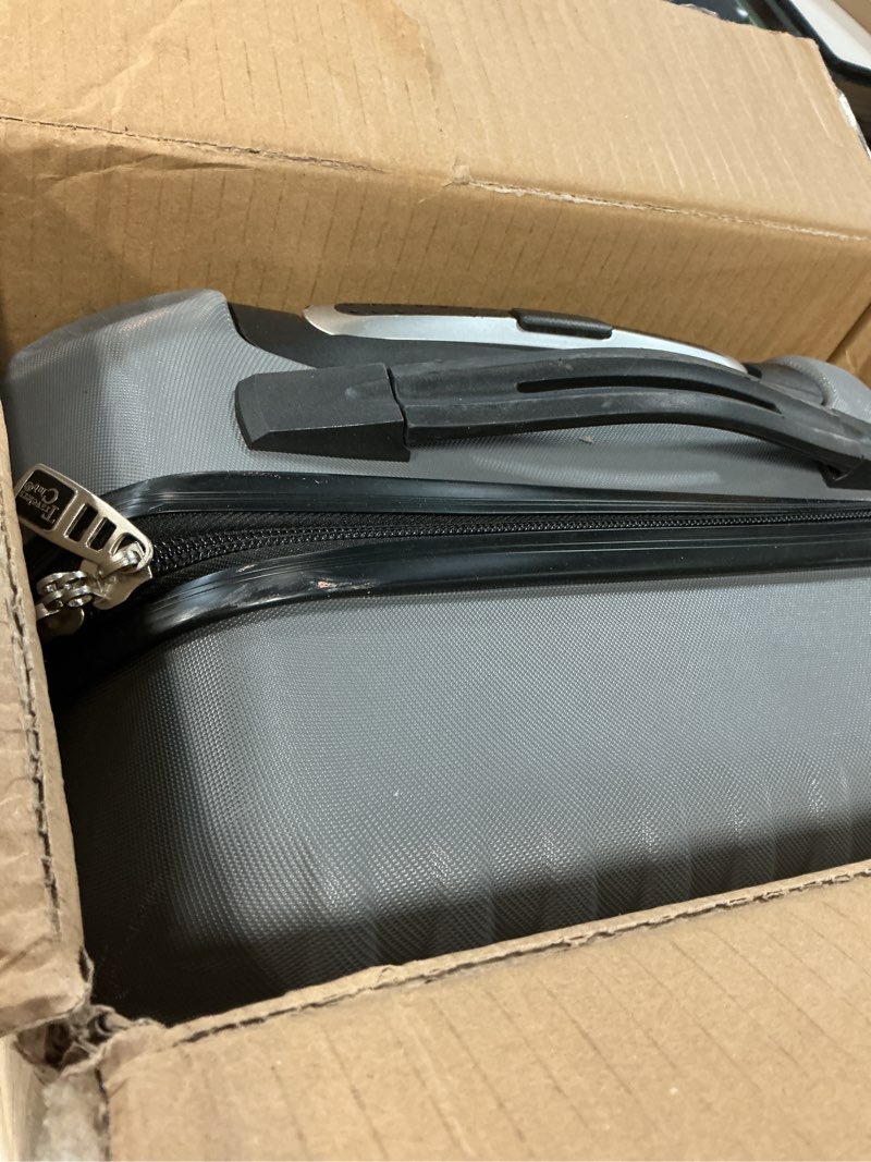 Condition photo showing Good Condition for travelers club cosmo luggage, charcoal grey - 20 inch, 20-inch 1-piece (20-inch) charcoal grey