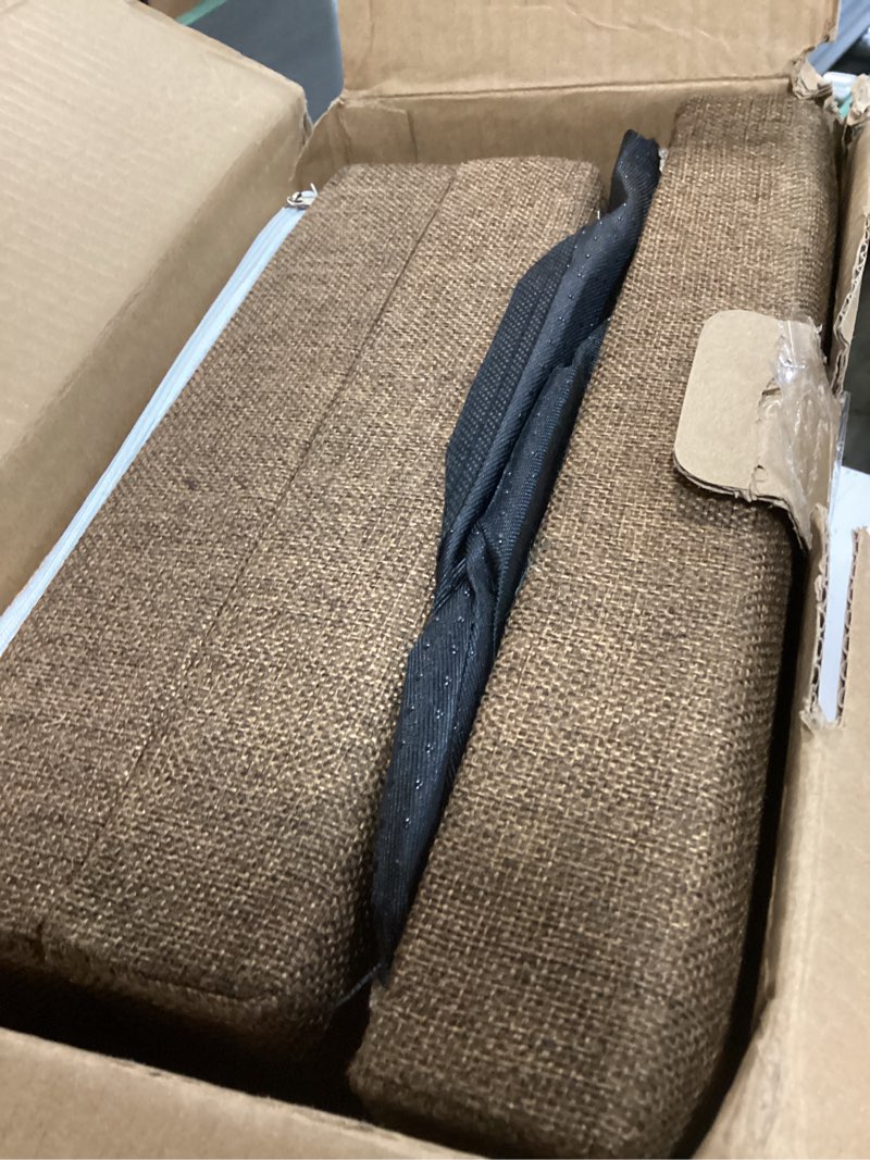 Condition photo showing As Is for dog stairs with storage, 3-step wider sturdy dog steps for small/medium/large dogs and older cats, doggie ramp with condo for bed/couch/car hold up to 180 lbs (17.7" h, grey) grey 3.0 32.5"l x 17"w x 17.7"h