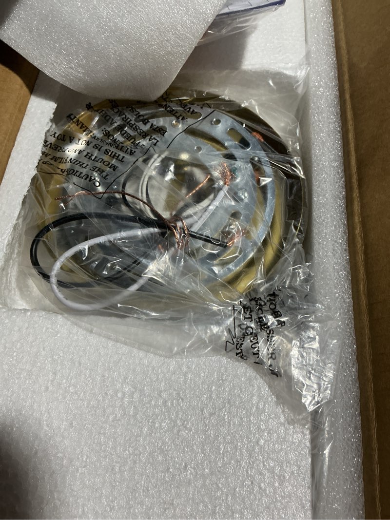 Condition photo showing Good Condition for 4-Light Bathroom Vanity Light, Brushed Gold Vanity Lights for Bathroom, Modern Champagne Gold Wall Sconce with White Glass Shades, Anti-Rust Light Fixtures over Mirror (Bulbs Not Included, E26 Base) Brushed Gold-4 Light