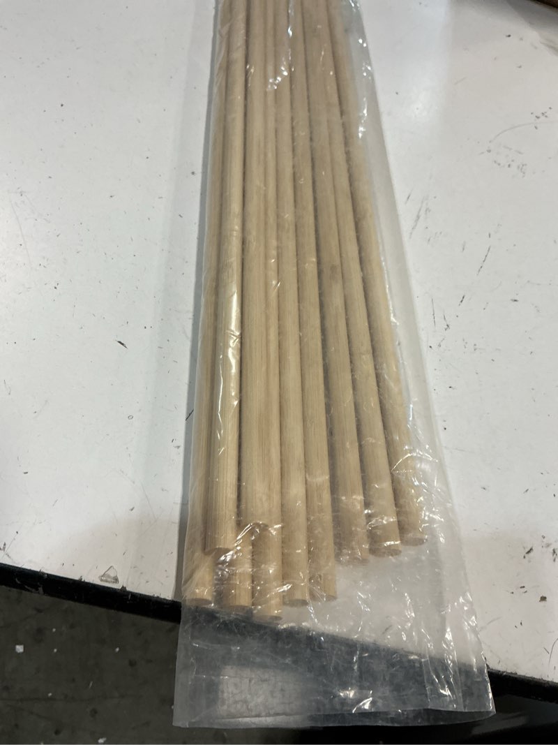 Condition photo showing New/Like New for hopelf 10pcs dowel rods wood sticks wooden dowel rods - 1/2 x 48 inch bamboo sticks - for crafts?hardwood dowel rod assortment?wooden rod sticks doweling rods?diyers. 1/2" x 48" 10