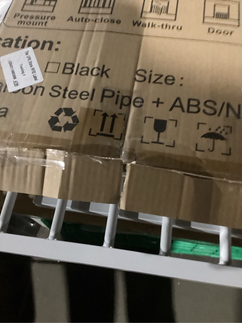 Condition photo showing Good Condition for Cumbor 29.7"–51.5" Extra Wide Baby Gate for Stairs, Pressure-Mounted Dog Gates for Doorways & Hallways, Auto-Close Walk-Through, No-Trip Design, Child Proof Safety, Dog/Pet Gate for Indoor Use, White