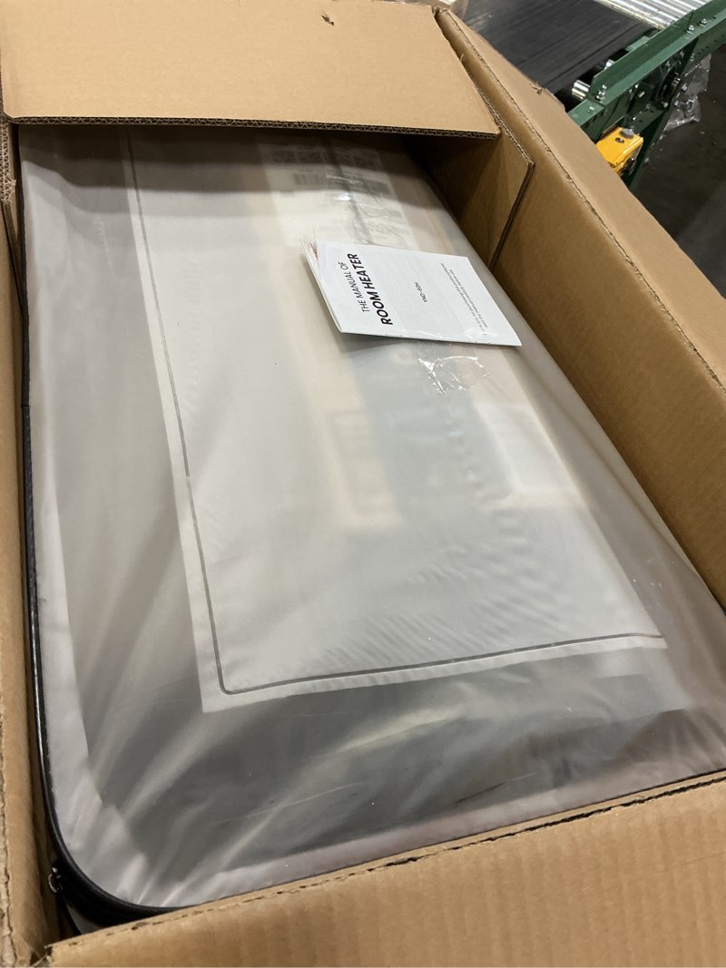 Condition photo showing Good Condition for space heaters for indoor use, 1500w ptc ceramic electric heater with thermostat, room temperature display, 70° oscillation, remote control, 12h timer, quiet portable heater for office bedroom
