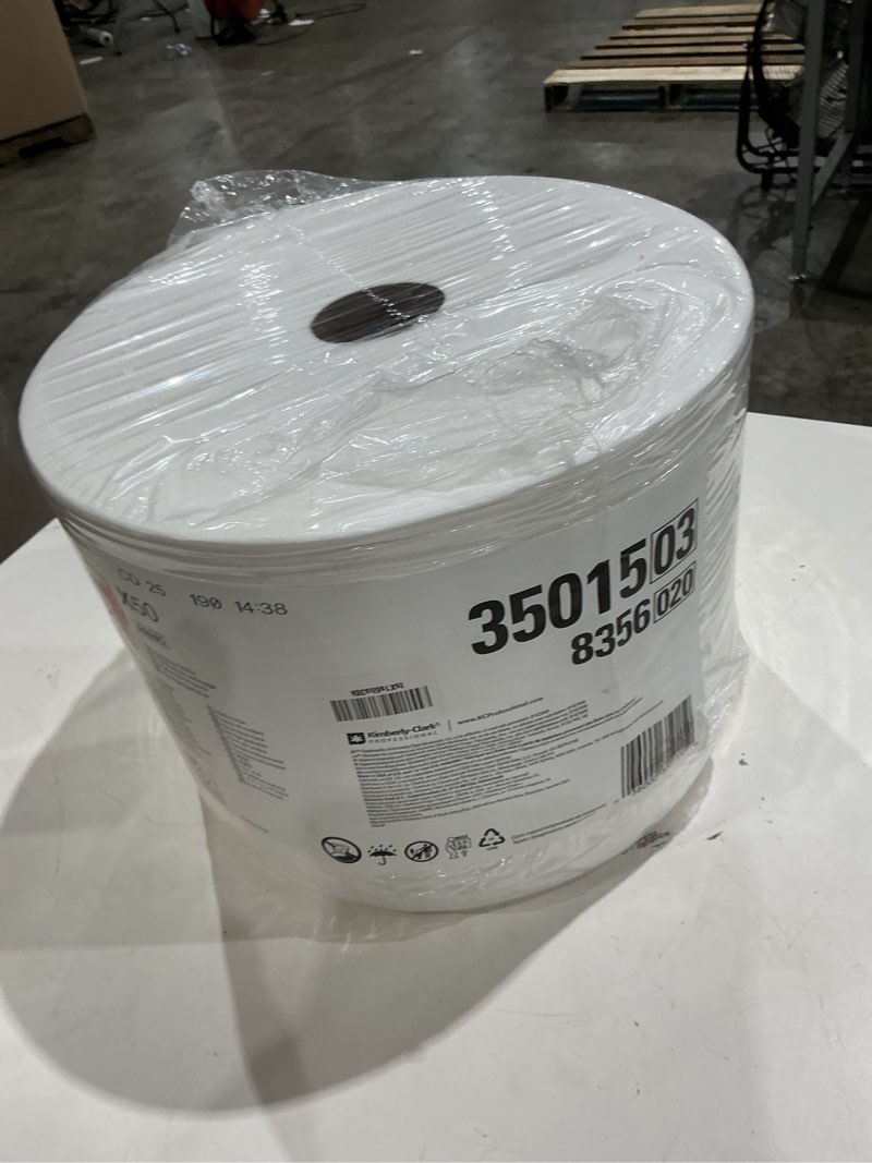 Condition photo showing Good Condition for wypall x50 disposable cloths (35015)  jumbo roll  9.8 x 13.4  white  1 100 sheets per roll