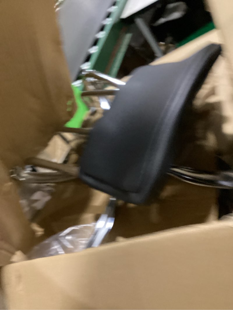 Condition photo showing As Is for office star dc series pneumatic drafting chair with vinyl stool and back, heavy duty chrome teardrop footrest, black