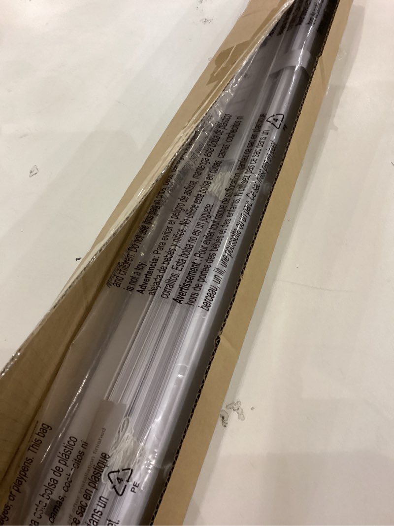 Condition photo showing New/Like New for LazBlinds No Tools No Drill 1" Vinyl Mini Blinds, Cordless Blinds for Windows, Light Filtering Horizontal Window Blinds & Shades, 28" W x 64" H, White Cordless-white 28" W x 64" H