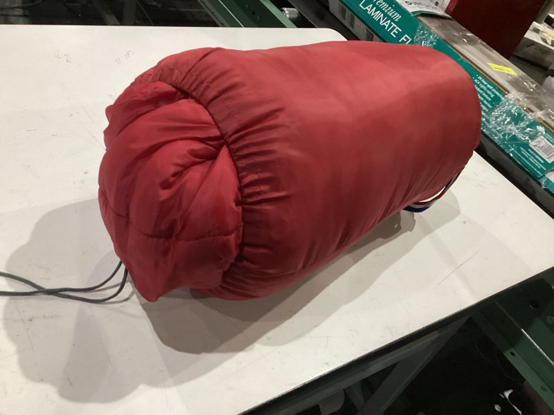 Condition photo showing As Is for ozark trail 50 f rectangular sleeping bag