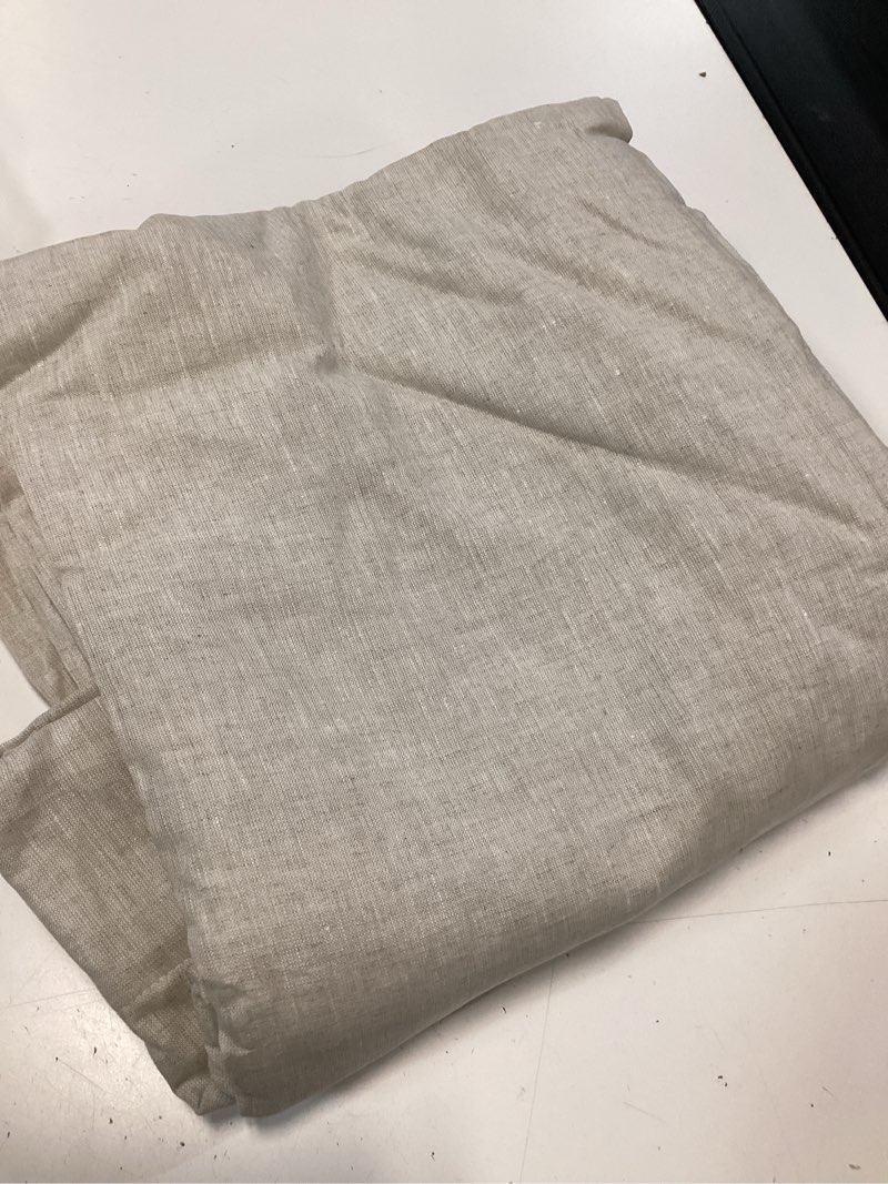Condition photo showing Good Condition for european linen room darkening curtain, 48x96, flax(1)panel