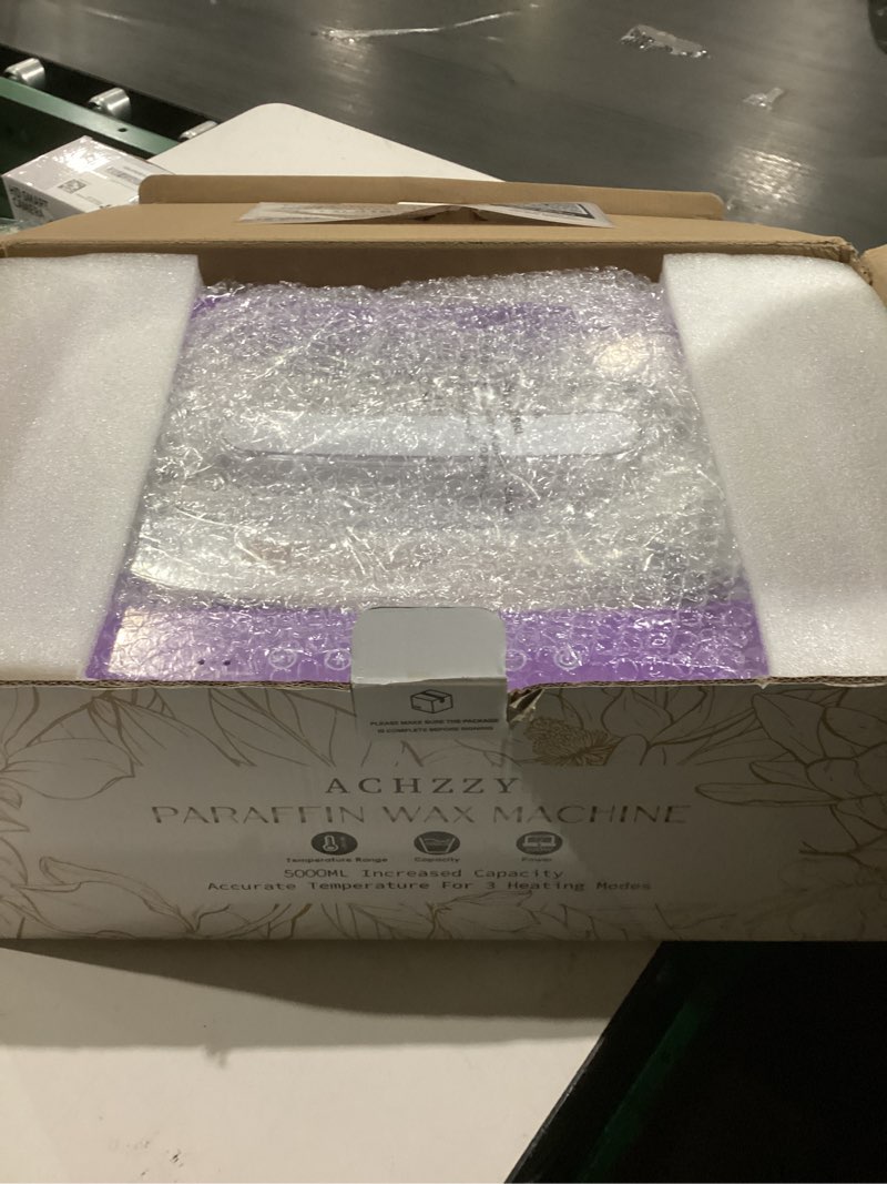 Condition photo showing New/Like New for Paraffin Wax Machine for Hands and Feet, 5000ml Professional Wax Warmer with Temperature Control, Smart Heating, Stainless Steel Inner Pot, Moisturizing Hot Wax Bath with Refills for Skincare Purple