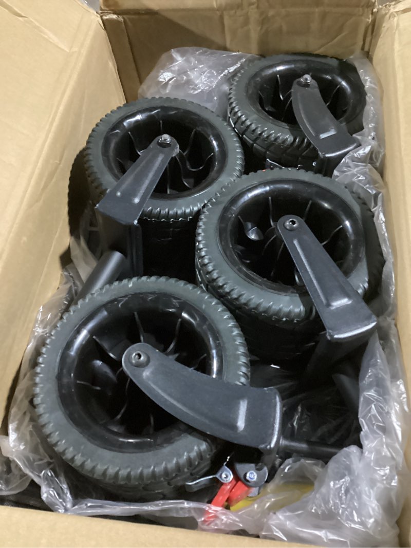 Condition photo showing Good Condition for Collapsible Wagon Carts Foldable 570LBS Beach Wagon with Big All-Terrain Wheels Weight Capacity Heavy Duty Utility Carts with Cup Holders for Garden, Camping, Grocery, Sports Black