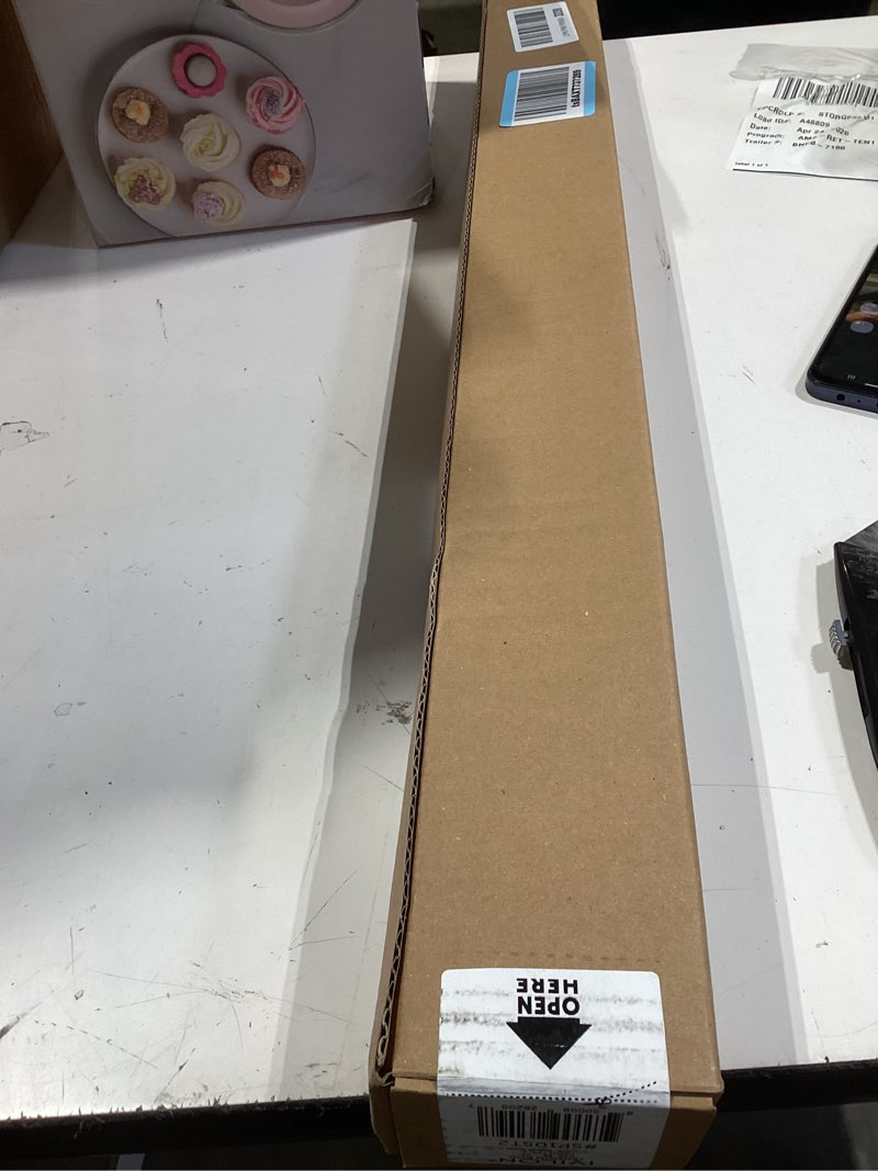 Condition photo showing New/Like New for ivilon tension curtain rod - spring tension rod for windows or shower, 36 to 54 inch. warm gold 36" to 54" warm gold