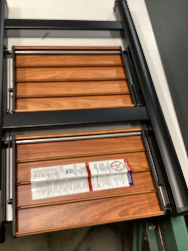 Condition photo showing Good Condition for Taranta 2-Step Aluminum Ladder,Lightweight Folding Step Stool with Extra-Wide Anti-Slip Steps,330 lbs Capacity,Compact Space-Saving Design for Home,Kitchen and Black&woodgrain 2 Step