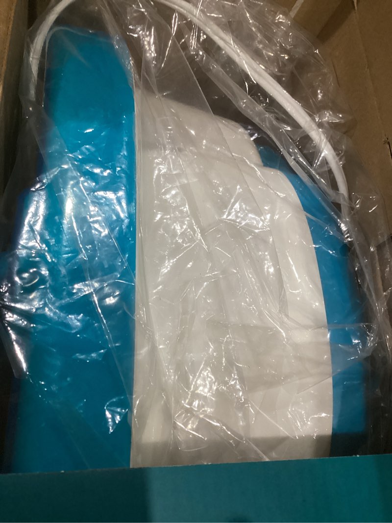 Condition photo showing As Is for homedics bubble mate foot spa, toe touch controlled foot bath with invigorating bubbles and splash proof, raised massage nodes and removable pumice stone
